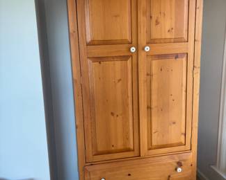 $180. Pennsylvania Woodworks Armoire.   The perfect size for a guest room in need of storage. 41.25"w x 23.5" x 75"h