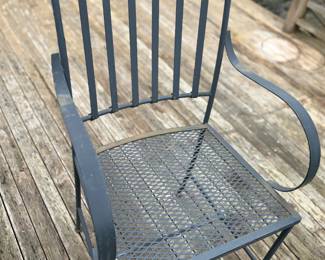 close up of one of the chairs.