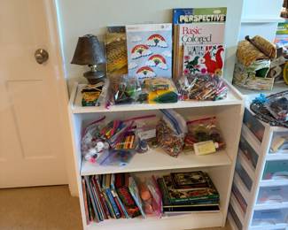 Art supplies, books, and more during in person shopping hours Friday and Saturday