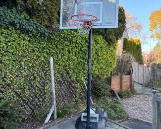 $90. Lifetime. Shatterproof. Outdoor basketball hoop. Adjustable height.