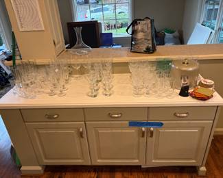 Stemware for sale during in person shopping hours Friday & Saturday.