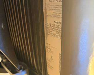 Label underneath the chair