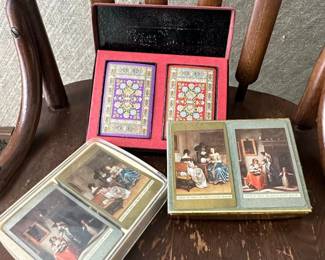 Antique Playing Cards Set with Dutch Masters Reproductions