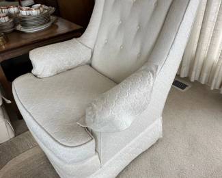 Vintage Ethan Allen Wingback Accent Chair second image