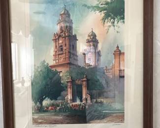 Collection of Al Mettel Architectural Watercolor Prints fifth image