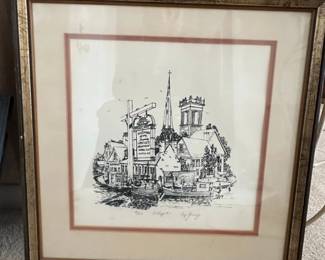 Wickford Village Print by Gary Young