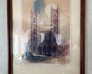 Collection of Al Mettel Architectural Watercolor Prints third image