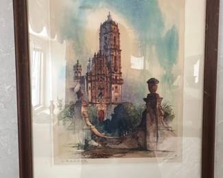 Collection of Al Mettel Architectural Watercolor Prints second image