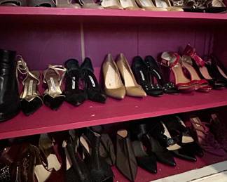 Assorted Womens Designer High Heel Shoes, including Manolo Blahnik