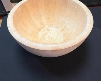 Large Wooden Dough Bowl Munising second image