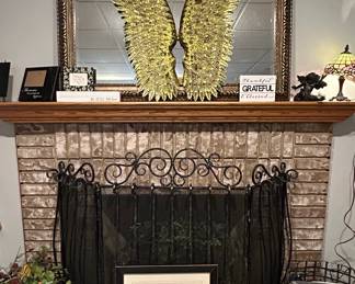 Large Gold Angel Wings Wall Decor