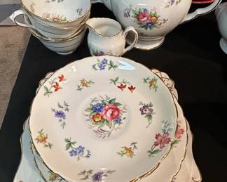 Vintage Tuscan Bouquet Tea Set