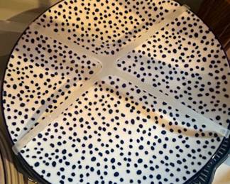 Thyme Table Blue Dot Ceramic Platter