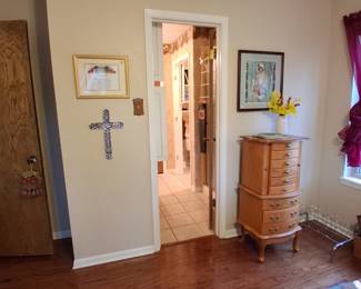 Jewelry armoire and all the feminine things will be in here