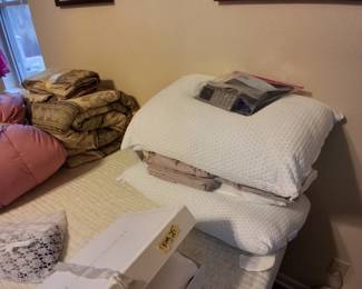 Sleep number will include the Tempurpedic pillows, and sheets