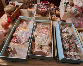 Dolls will be in the first bedroom on the right.  So many beauties available