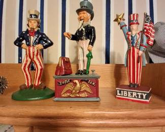 Cast iron Uncle Sams