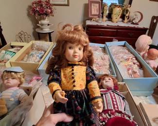 Anri hand carved wood doll.  She is my favorite