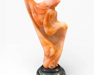 90 JonDecellesCarvedStoneMadonnaSculpture