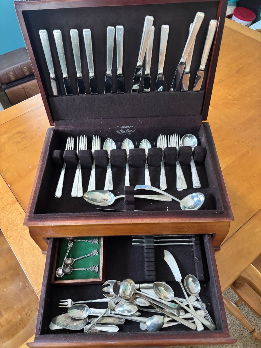 Beautiful Sterling almost full flatware set