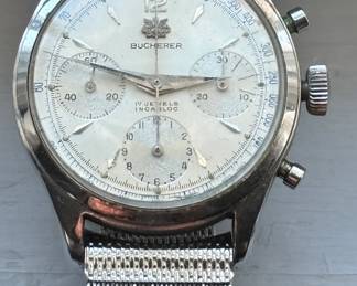 Classic Mid Century Swiss Made works perfectly Bucherer men’s watch 