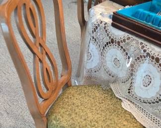 Pecan chair that goes to set