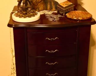 Jewelry cabinet wonderful lamp