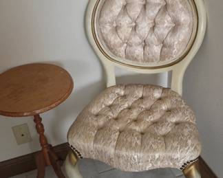 Plant stand  victorian chair