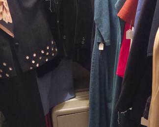 One of 5 closets of cloths.  70s to present