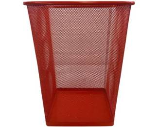 IKEA Orange Wire Mesh Wastebasket