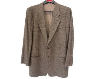 Armani Wool Blazer - Vintage Check Patterned - Size Large