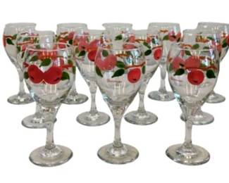 Franciscan Apple Glass Goblets