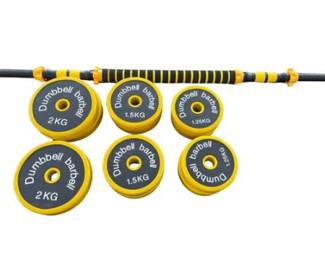 Dumbbell Barbell Kit With 12 Weights
