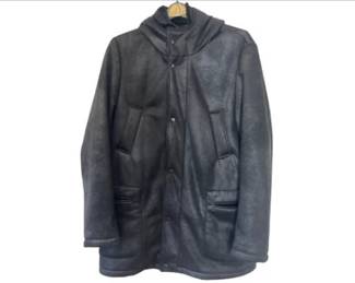 Saks Fifth Avenue Mens Hooded Coat - Size Large