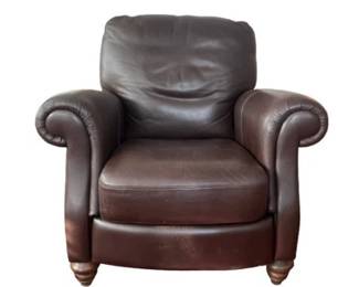 Leather recliner chair