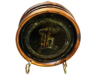 Metal coasters - signed LE Mason Co.