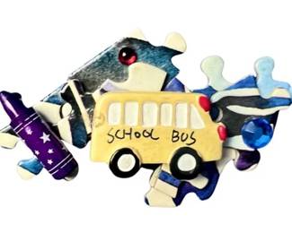 Hand Made Puzzle Brooch