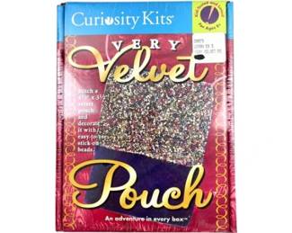New! Stitch Your Own Velvet Pouch