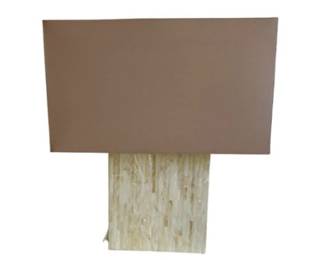 Modern Lamp with Mosaic Textured Base, likely made of shells