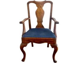 Early 20th century Queen Anne style armchair