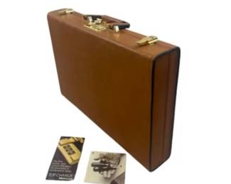 New! Atlas Leather Three Pocket Briefcase