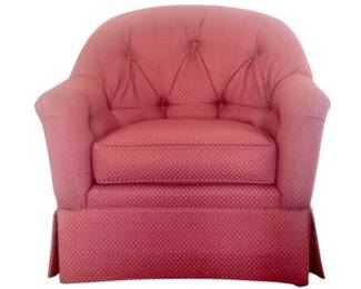 Ethan Allen tufted club chairs