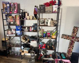 Barbies, dishes, entertaining, orthopedic