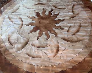 Artisan Metal Dining Table w 4 Chairs