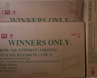 Winners Only Twin White Bedroom NIB