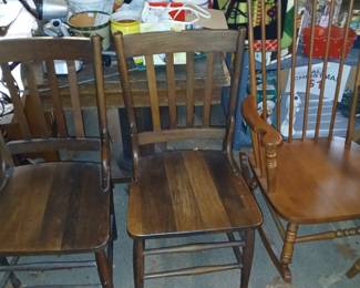 Vintage wooden chairs