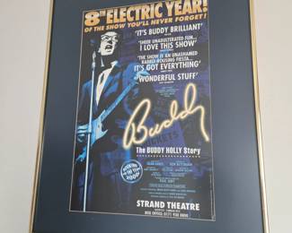 The Buddy Holly story framed poster