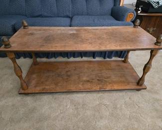 Wood coffee table