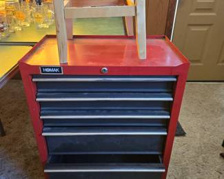 Homak tool chest, step stool