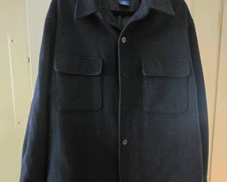 Men's size XL Pendleton wool jacket with leather elbow patches 